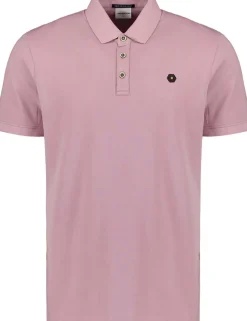 Polo Pique Garment Dyed Paars