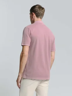 Polo Pique Garment Dyed Paars