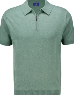 Polo Pullover Zip up Groen