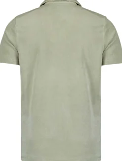 Polo Revers Solid Terry Knit Grijs