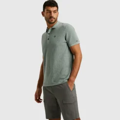Polo Waffl Blauw