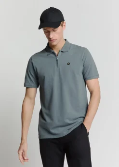 Polo Zip Blauw