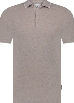 Poloshirt Knitted Beige