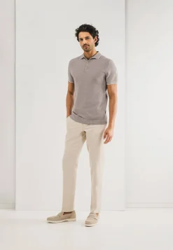 Poloshirt Knitted Beige