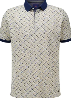 Poloshirt Painted Check Bruin