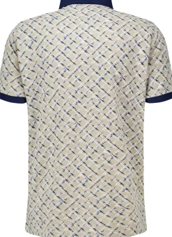 Poloshirt Painted Check Bruin
