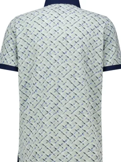 Poloshirt Painted Check Groen