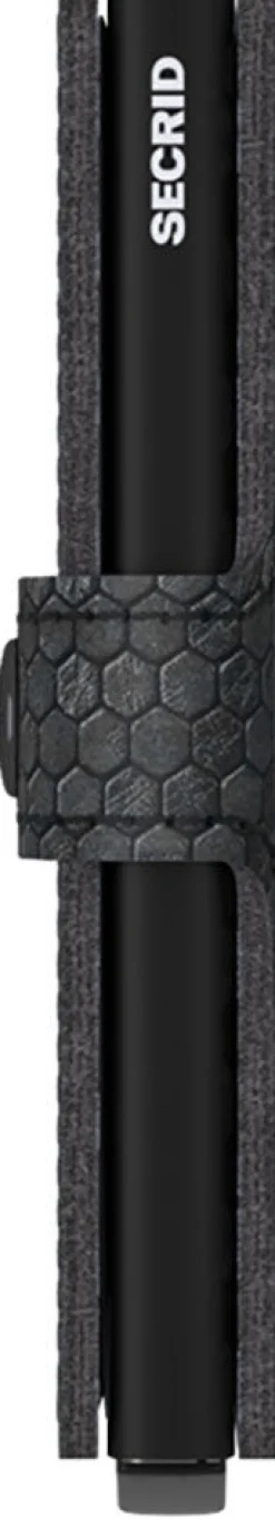 Portemonnee Miniwallet Hexagon Zwart