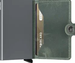 Portemonnee Miniwallet Vintage Groen