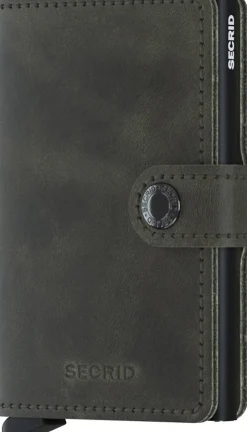 Portemonnee Miniwallet Vintage Olive