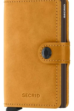Portemonnee Miniwallet Vintage Geel