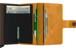 Portemonnee Miniwallet Vintage Geel