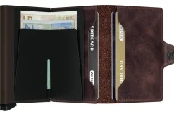 Portemonnee Twinwallet Vintage Donkerbruin