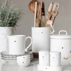 Pot Large Heart Wit