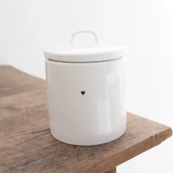 Pot Medium Heart Wit