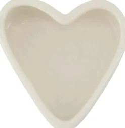 Potje Met Deksel Hartje Wit/Goud
