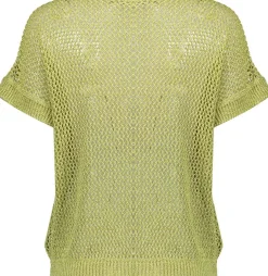 Pullover Crochet Flower Groen