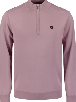 Pullover Half Zip Paars