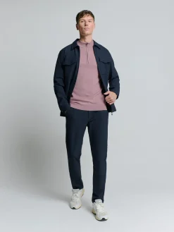 Pullover Half Zip Paars
