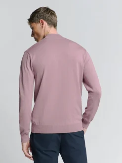 Pullover Half Zip Paars