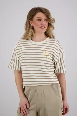 Pullover Lotte Stripe  Bruin