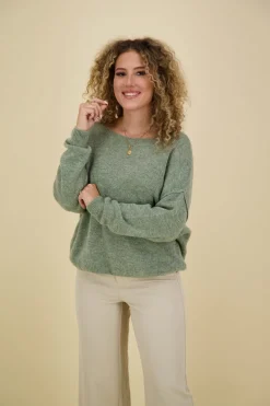 Pullover Mik Mohair Groen