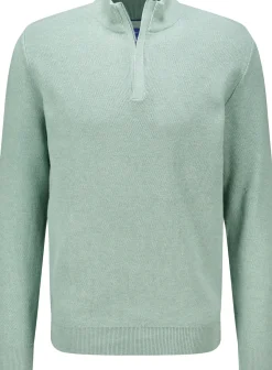Pullover Zip Groen