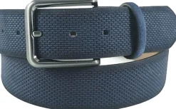 Riem suede print Blauw