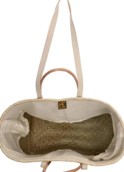 Rieten Mand Beige