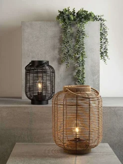 Rotan Lantaarn Zwart