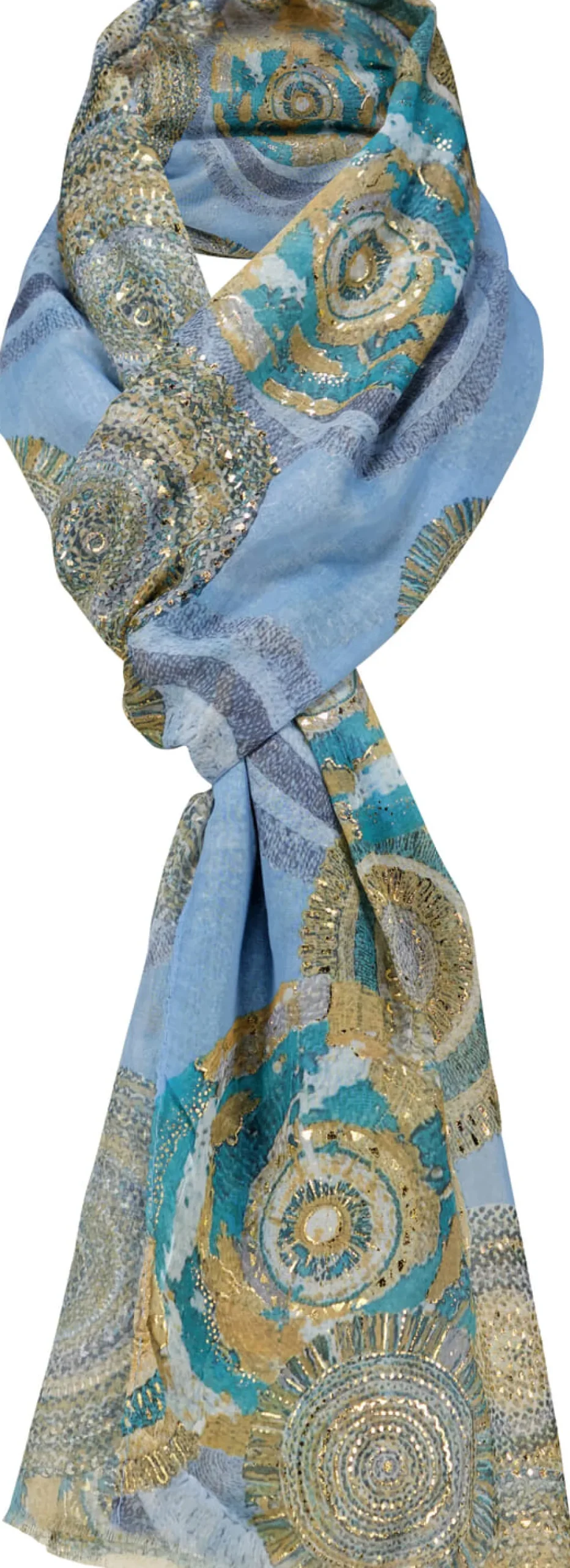 shawl Blauw