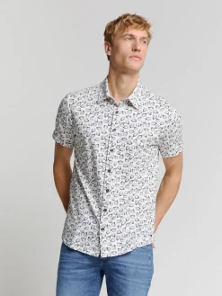 Shirt Short Sleeve Jersey Allover P Wit