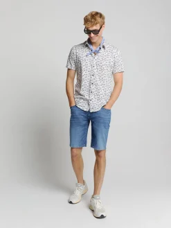Shirt Short Sleeve Jersey Allover P Wit