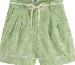 Short Broderie Groen