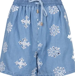 Shorts Chambray Blauw