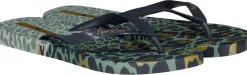 Slippers Animal Print Groen