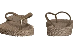 Slippers met Glitters Beige