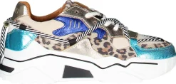 Sneakers Jupiter Leopard Blauw