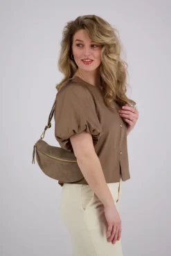 Suede Tas Bruin