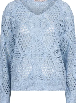 Sweater Ajour Blauw