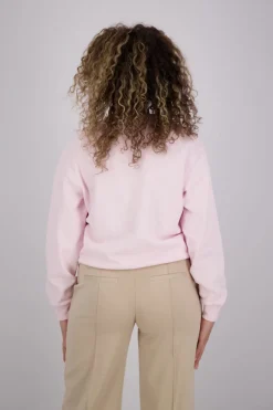 Sweater Contrast Flag Roze