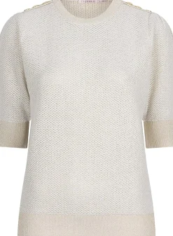 Sweater Gathering Beige