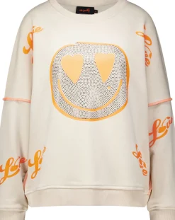 Sweater Heartface Cherry Wit