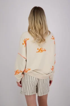 Sweater Heartface Cherry Wit
