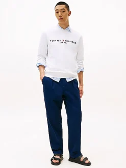 Sweater Tommy Logo Wit
