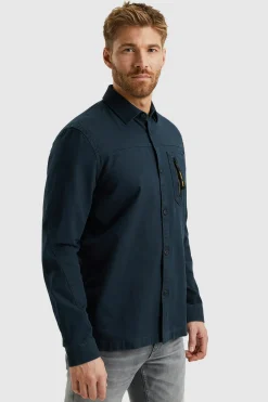 Sweatvest Mixed Padded Blauw