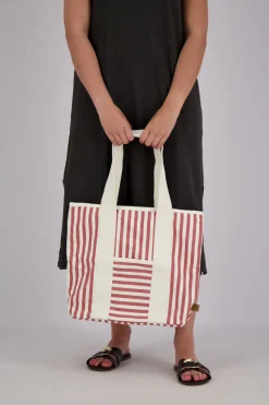 Tas Streep Wit/Rood