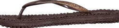 Teenslipper Glitter Bruin
