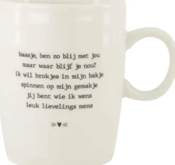 Theemok Baasje Kat Wit
