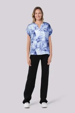 Top Batik Blauw